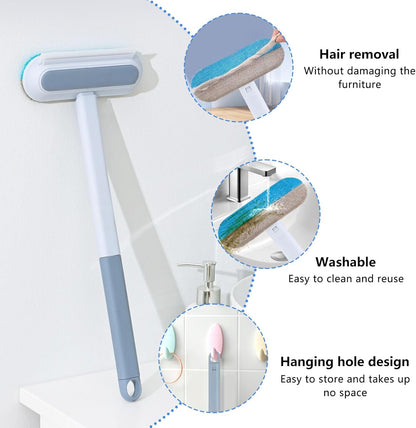 Pet Hair Remover Multifunctional Carpet Pet Hair Remover 4 in 1 Dog Hair Remover Cleaning Brush Multipurpose Clothes Brush for Carpet Clothes Couch Glass Cars
