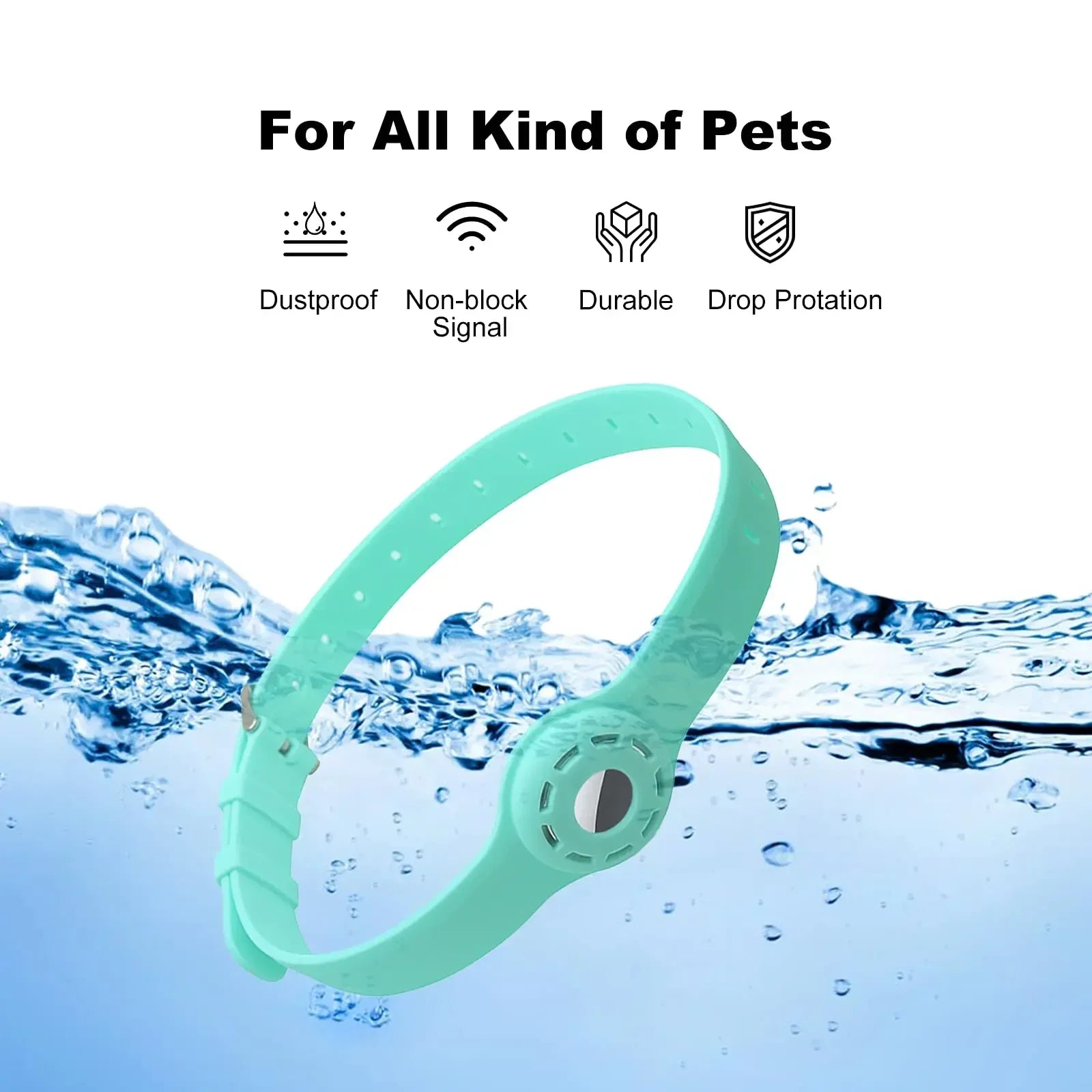 New Silicone Anti-Lost Pet Cat Collar for the Apple Airtag Protective Tracker anti Lost Positioning Collar Adjustable Pet Collar