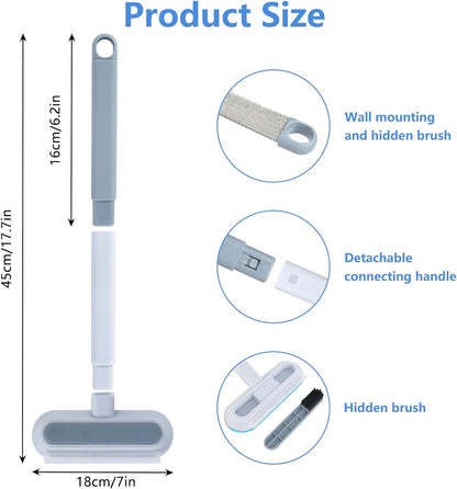Pet Hair Remover Multifunctional Carpet Pet Hair Remover 4 in 1 Dog Hair Remover Cleaning Brush Multipurpose Clothes Brush for Carpet Clothes Couch Glass Cars